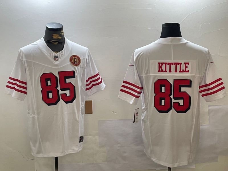 Men San Francisco 49ers #85 Kittle White three generations 2024 Nike Limited NFL Jersey style 9